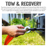 Strengthened Towing Strap With Hooks