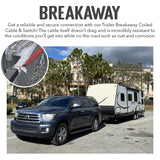 Trailer Breakaway Coiled Cable & Switch
