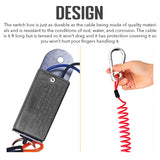 Trailer Breakaway Coiled Cable & Switch