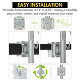 Heavy-Duty Dual Wheel Trailer Jack