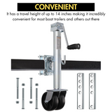 Heavy-Duty Dual Wheel Trailer Jack