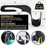 Universal Car Headrest Hooks