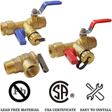 Tankless Water Heater Isolator Valve Kit