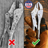 10 Inch Locking Pliers with Wire Cutter