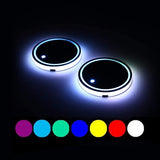 2 Pcs LED Car Cup Holder