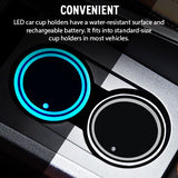 Convenient 2 Pcs LED Car Cup Holder