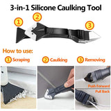 3-in-1 Silicone Caulking Tool