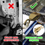 Using bulky clamps VS using our 5 Ton 2-Way Auto Body Pull Clamp