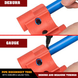 Pipe Disconnect Tong With Deburr & Gauge Tool