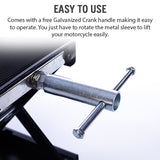 Motorcycle Lift Jack is easy to use