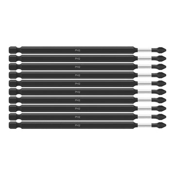 6-Inch High Durability Impact Driver Bits (10-Pack)