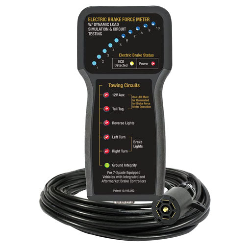 Electric Brake Force Meter with Dynamic Load Simulation and Circuit Testing
