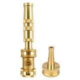 Heavy-Duty Brass Adjustable Twist Hose Nozzle with Valve
