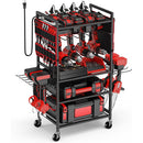 Power Tool Organizer Cart with 20A Power Strip-1