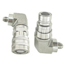 90-Degree 1/2" Flat Face Hydraulic Quick Connect Coupler Set-1