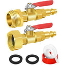 RV Winterize Blowout Adapter with Shut-off Valve Kit-1