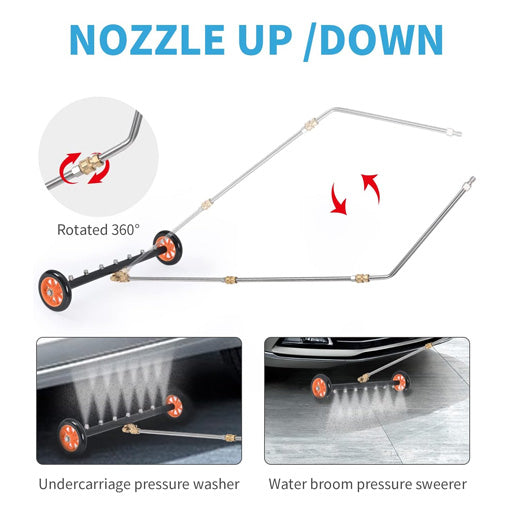24-inch Pressure Washer Undercarriage Cleaner