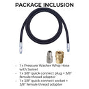 Pressure Washer Whip Hose with Swivel-10