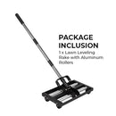 Lawn Leveling Rake with Aluminum Rollers-10