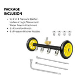 2-in-1 Pressure Washer Undercarriage Cleaner and Water Broom Attachment