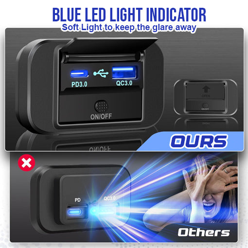 12V Dual USB Power Outlet