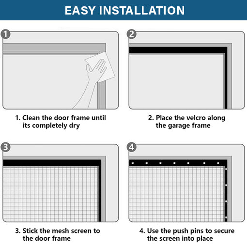 Magnetic Garage Screen Door