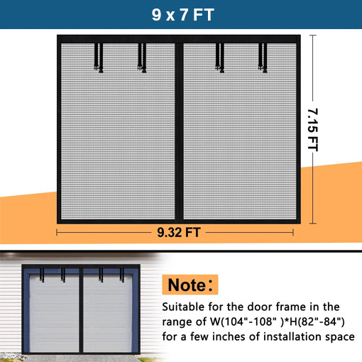 Magnetic Garage Screen Door