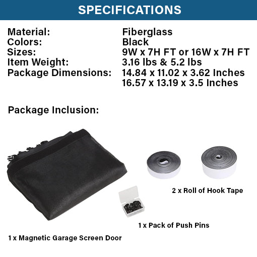 Magnetic Garage Screen Door