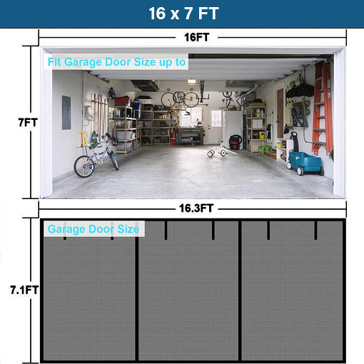 Magnetic Garage Screen Door