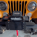 Flip-Up Winch Roller Fairlead Mount License Plate Holder Bracket-2