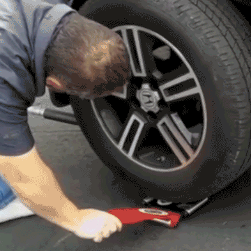 Tire Jack Tool with Roller Plate - 0