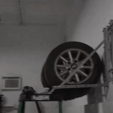 Wall-Mounted Folding Tire Storage Rack - 0