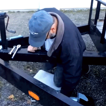 Heavy-Duty Dual Wheel Trailer Jack - 0