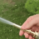 Heavy-Duty Brass Adjustable Twist Hose Nozzle with Valve