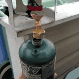 Propane Refill Adapter with Valve and Gauge