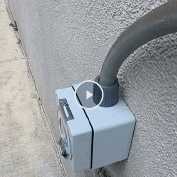 Weatheproof RV Power Outlet Box - 0
