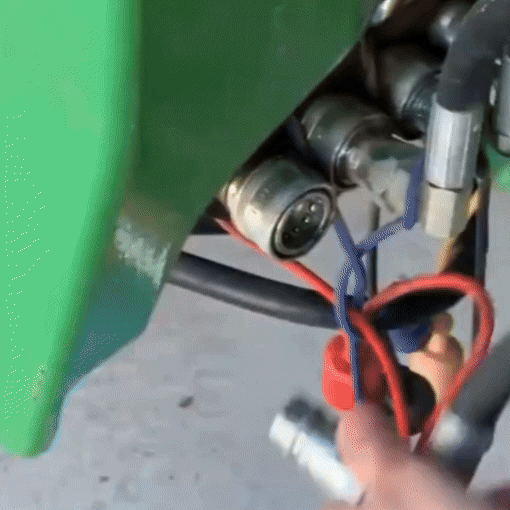 90-Degree 1/2" Flat Face Hydraulic Quick Connect Coupler Set