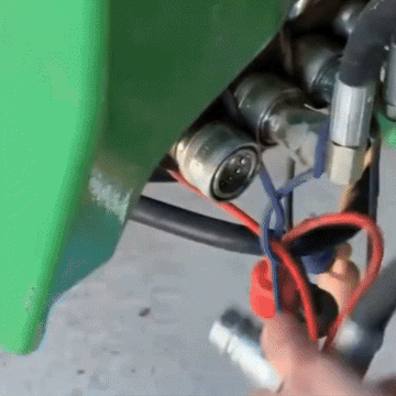 90-Degree 1/2" Flat Face Hydraulic Quick Connect Coupler Set - 0