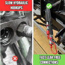 2-Set 1/2'' Ag Hydraulic Tractor Quick Connect Couplers with Dust Caps-3