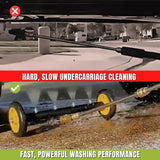 2-in-1 Pressure Washer Undercarriage Cleaner and Water Broom Attachment
