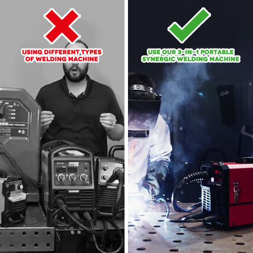 3-in-1 Portable Synergic Welding Machine
