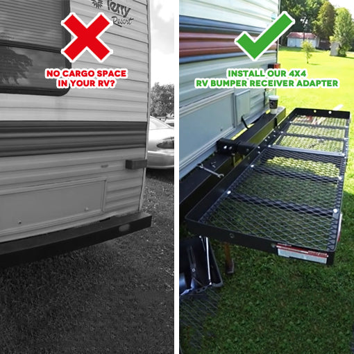 4x4" RV Bumper Receiver Adapter