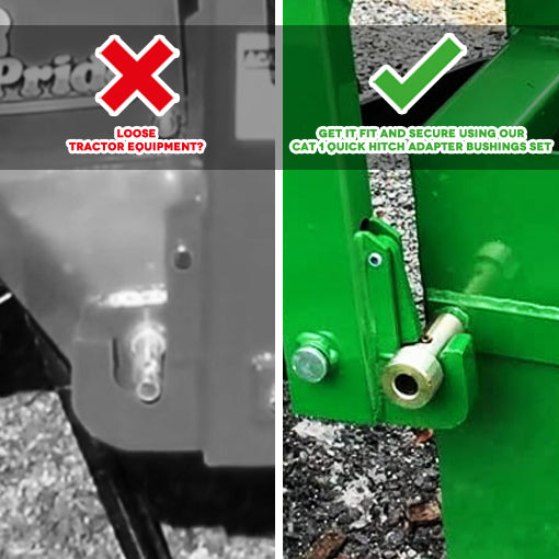 Hitch Adapter Yoursme 4 Pairs Of TK95029 Cat 1 Quick Bushing Kit Fits Category I 3-Point Hitch Tractors 3 Point Quick Hitch - Foto 9