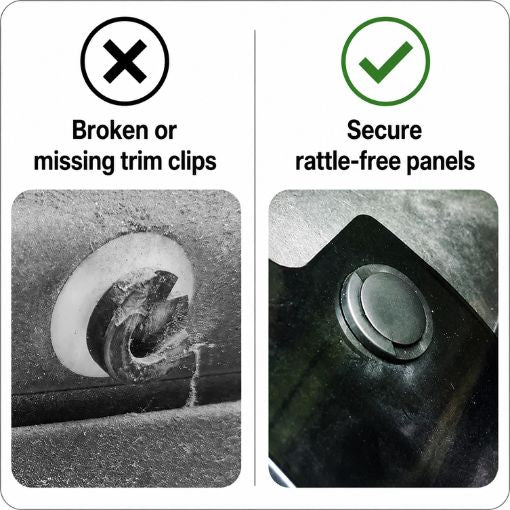 Car Fastener & Trim Kit with FREE 30PCS Spongy Cushion