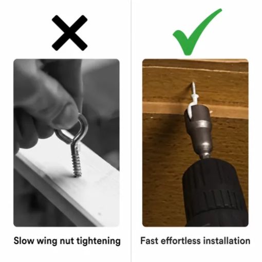 Hex Shank Wing Nut Driver Bits