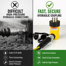3/8" 10,000 PSI High Pressure Hydraulic Quick Coupler Set-3