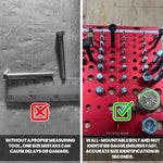 Wall-Mountable Bolt and Nut Identifier Gauge