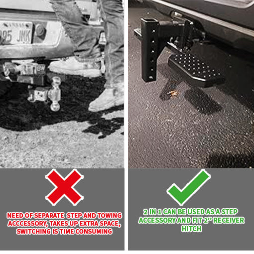 Hitch Step Fits Around 2" Trailer Hitch