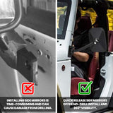 Quick Release Side Mirrors for TJ, JK, JKU