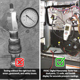 HVAC Digital Manometer Gas Pressure Tester